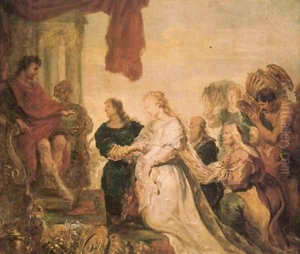 The Continence of Scipio Oil Painting by Cornelis De Vos