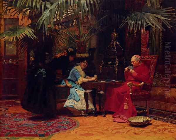 The Church In Danger Oil Painting by Jehan Georges Vibert