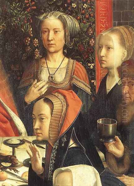 The Marriage at Cana (detail 2) c. 1500 Oil Painting by Gerard David