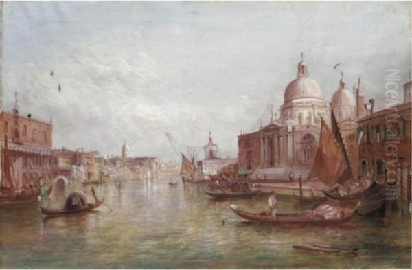 Santa Maria Della Salute, Venice Oil Painting by Alfred Pollentine