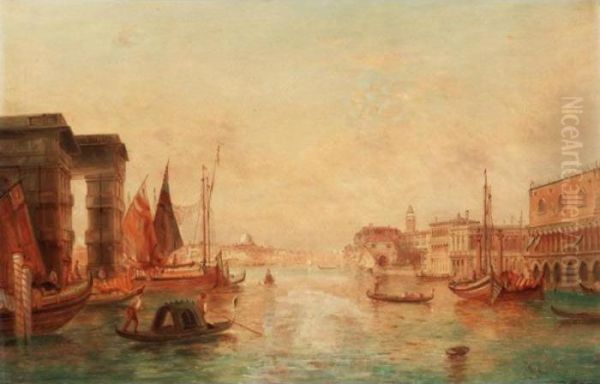 The Ducal Palace, Venice Oil Painting by Alfred Pollentine