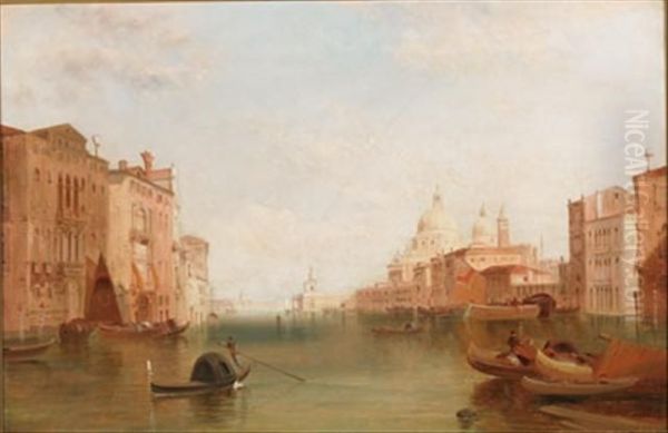 Santa Maria Della Salute Oil Painting by Alfred Pollentine