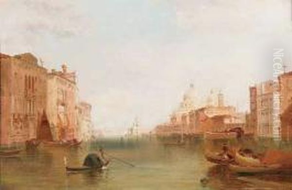 Santa Maria Della Salute, Venice Oil Painting by Alfred Pollentine