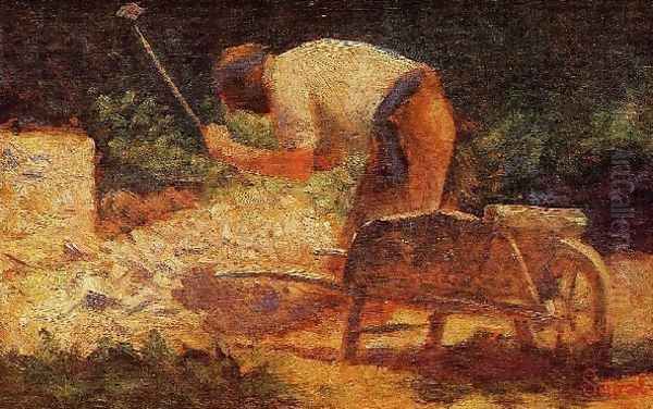 The Stone Breaker3 Oil Painting by Georges Seurat