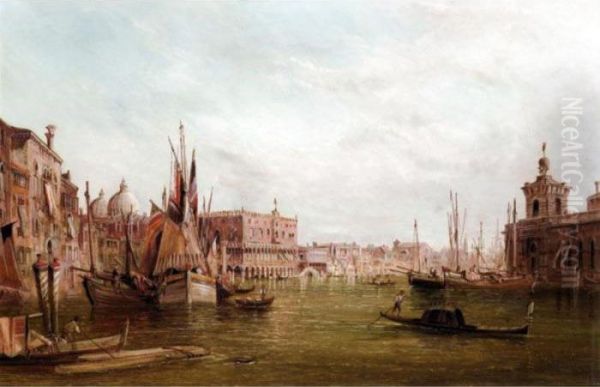 The Doge's Palace, Venice Oil Painting by Alfred Pollentine