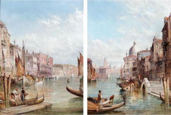 Venetian Views Oil Painting by Alfred Pollentine