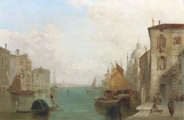 The Grand Canal, Venice Oil Painting by Alfred Pollentine