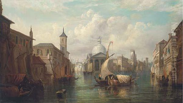 A Venetian Capriccio Oil Painting by Alfred Pollentine