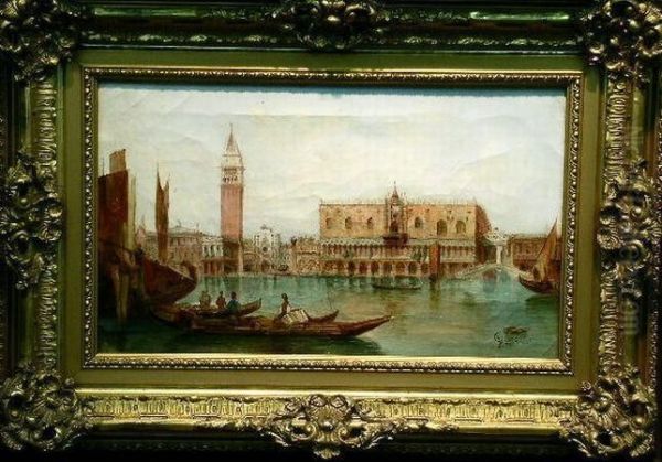 The Ducal Palace, Venice Oil Painting by Alfred Pollentine