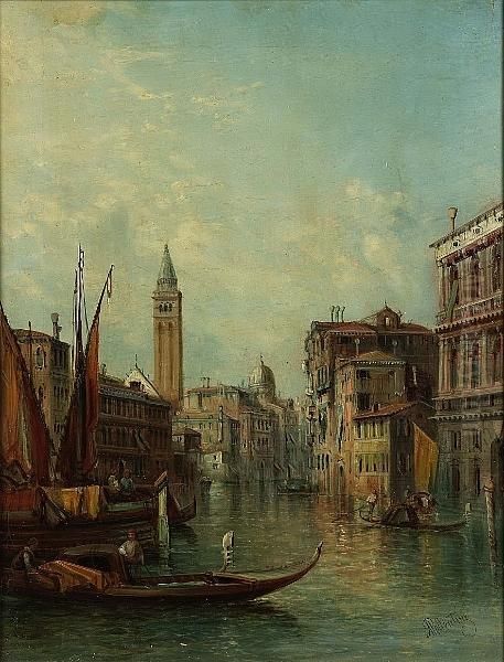 The Grand Canal, Venice Oil Painting by Alfred Pollentine