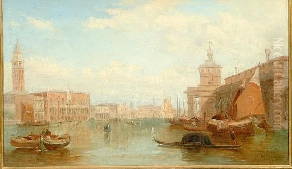 On The Grand Canal, Venice; On The Grand Canal, Venice Oil Painting by Alfred Pollentine