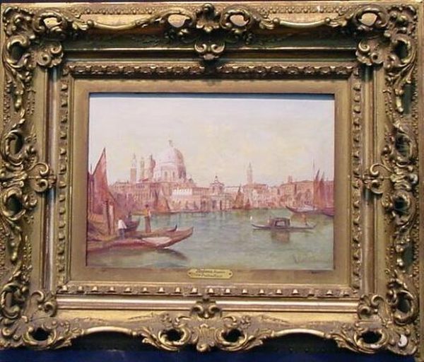 The Dogana, Venice Oil Painting by Alfred Pollentine