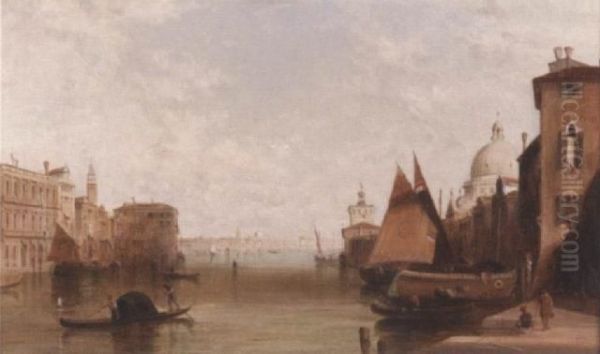 Grand Canal Oil Painting by Alfred Pollentine