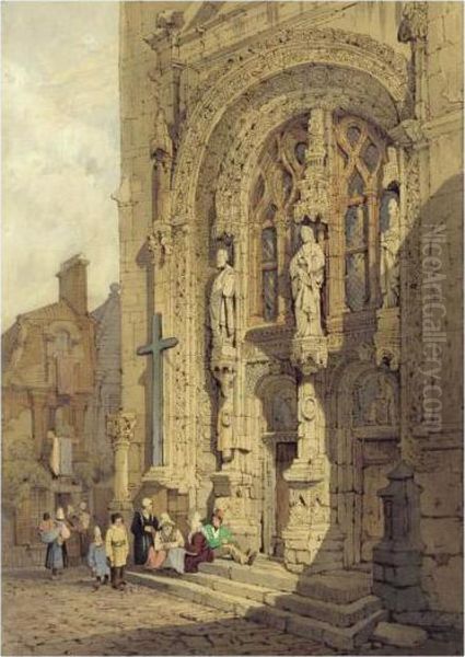 St. Symphorien, Tours Oil Painting by Samuel Prout