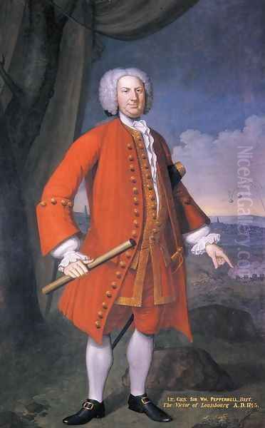 Sir William Pepperrell Oil Painting by John Smibert