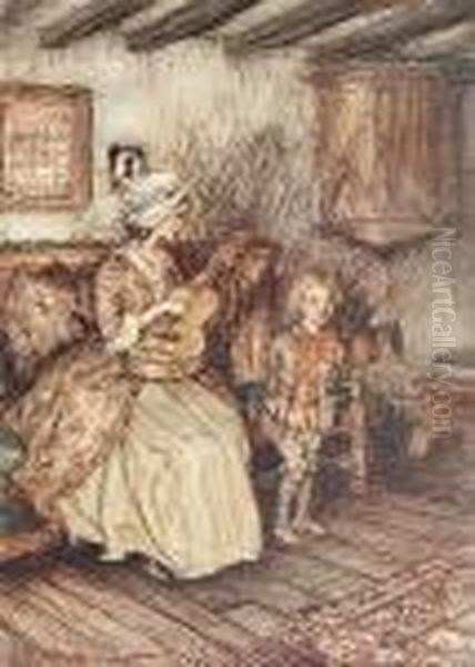 Goldsmith, Oliver. Oil Painting by Arthur Rackham