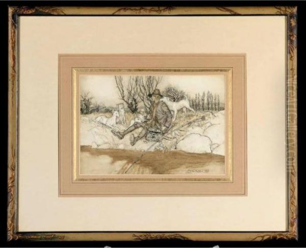 Rip Van Winkle Oil Painting by Arthur Rackham