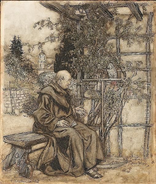 The Companions Oil Painting by Arthur Rackham