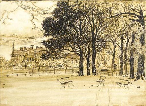 Kensington Gardens Oil Painting by Arthur Rackham