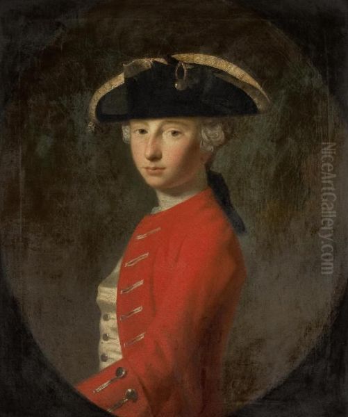 George Raymond Glanville Oil Painting by Allan Ramsay