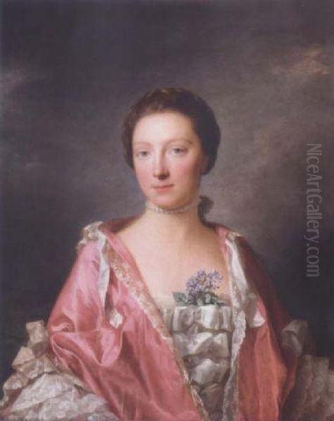 Elisabeth Gunning Oil Painting by Allan Ramsay