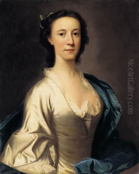 Portrait Of Anne Oil Painting by Allan Ramsay