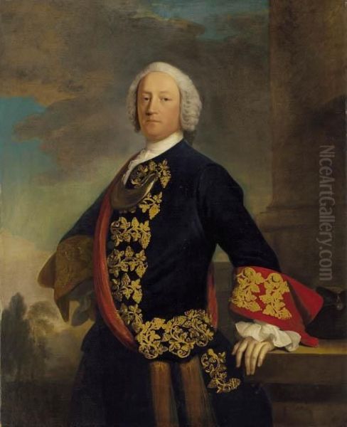 Portrait Of A Gentleman Oil Painting by Allan Ramsay