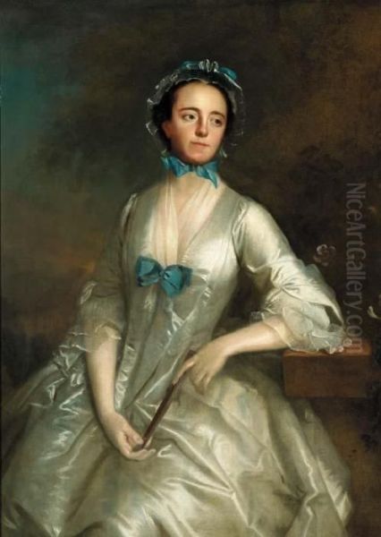 Portrait Of A Lady Oil Painting by Allan Ramsay