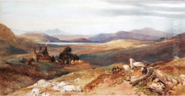 Balintore, Forfarshire Oil Painting by Thomas Miles Richardson