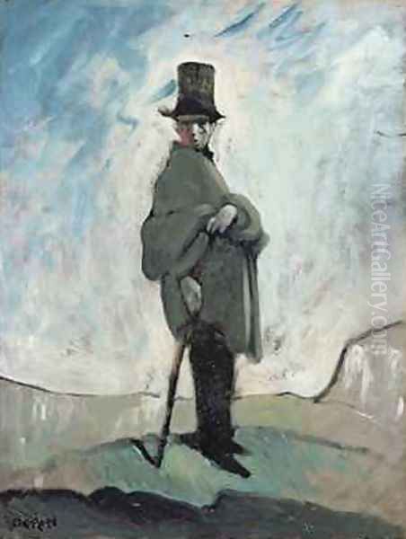 A Young Man Looking Out on the World Oil Painting by Sir William Newenham Montague Orpen