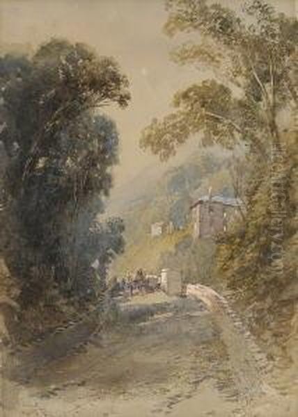 Sudliche Landstrase Oil Painting by Thomas Miles Richardson