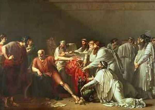 Hippocrates Refusing the Gifts of Artaxerxes I Oil Painting by Anne-Louis Girodet de Roucy-Triosson