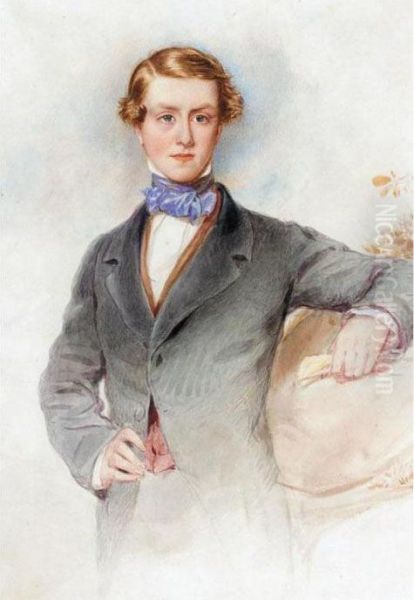 Portrait Of A Young Man Oil Painting by George Richmond