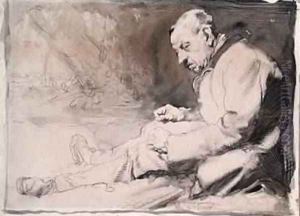 Study of an Old Man Oil Painting by Sir William Newenham Montague Orpen