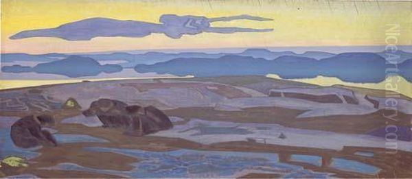 Cogitations Oil Painting by Nicolaj Konstantinov Roerich