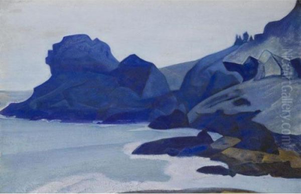 Monhegan, Maine From The 'ocean' Series Oil Painting by Nicolaj Konstantinov Roerich