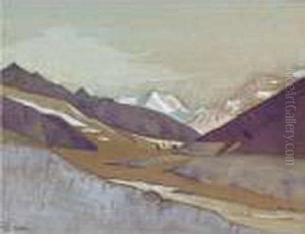 Shayok, Eighth Day Oil Painting by Nicolaj Konstantinov Roerich