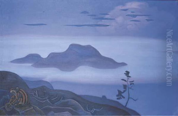 The Treasure Oil Painting by Nicolaj Konstantinov Roerich