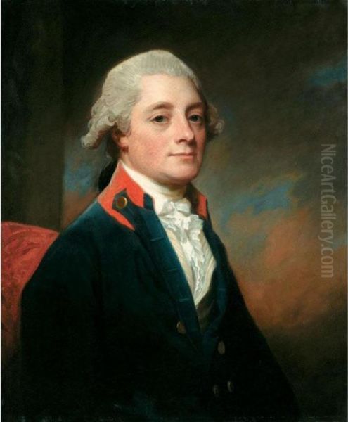 Portrait Of James Oliver Oil Painting by George Romney