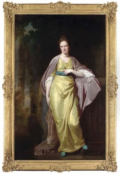 Portrait Of Mrs Ellen Morewood Oil Painting by George Romney