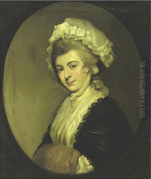 Portrait Of Mrs. Robinson Oil Painting by George Romney