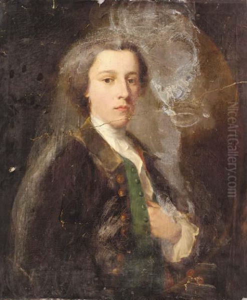 Portrait Of A Gentleman Oil Painting by George Romney