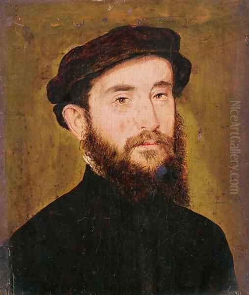 Portrait of an Unknown Man Oil Painting by Corneille De Lyon