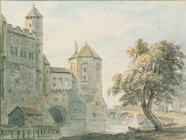 View Of A Castle by Paul Sandby