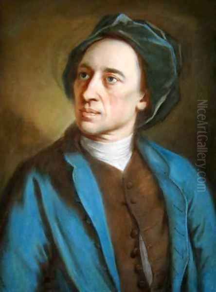 Alexander Pope Oil Painting by William Hoare