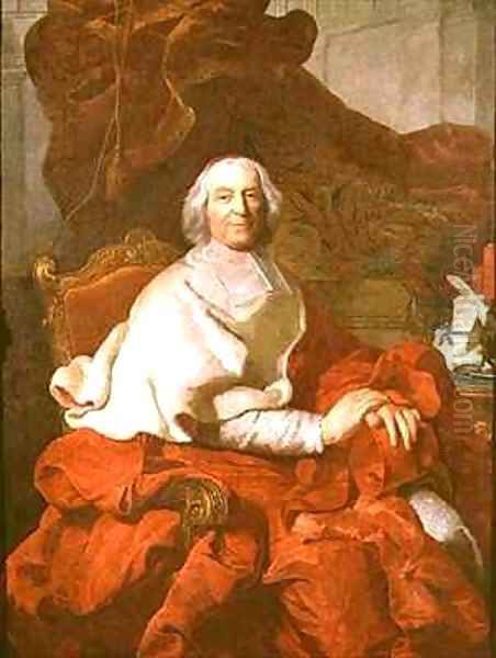 Cardinal Andre Hercule de Fleury Bishop of Fregus and Prime Minister to Louis XV Oil Painting by Joseph Siffrein Duplessis