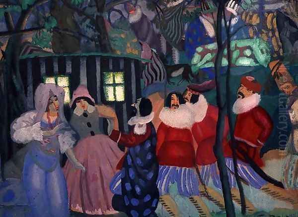 Conquerors Oil Painting by Boris Dmitrievich Grigoriev