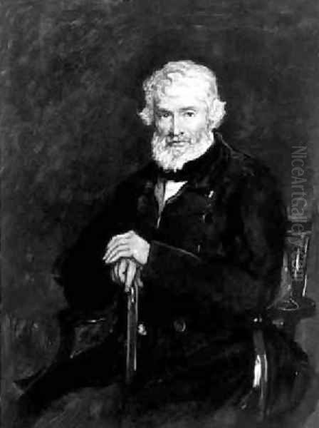 Thomas Carlyle 1795-1881 Oil Painting by Sir John Everett Millais