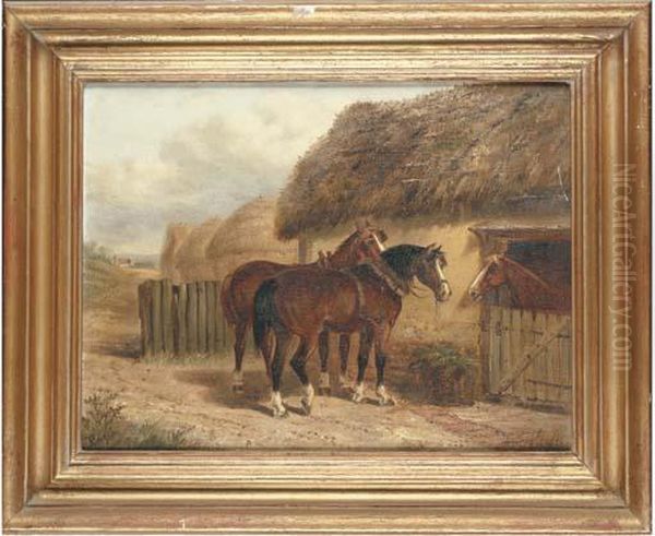 Farmyard Friends Oil Painting by Thomas Smythe