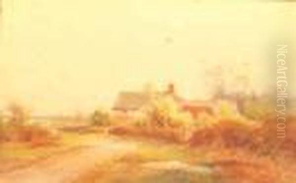 The Duckpond Oil Painting by Henry John Sylvester Stannard